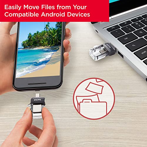 SanDisk Ultra Dual - USB flash drive - 32 GB - USB 3.0 / micro USB
