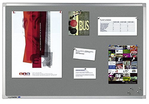 Best Value Legamaster Professional Lino-Cork Board 90x120cm (Bulletin Pinboard) - Grey