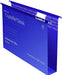 Best Value Rexel 71751 Crystalfile Classic Foolscap Suspension File, 500 Sheet Capacity, 50 mm Squared Base Manilla, Pack of 50, Blue