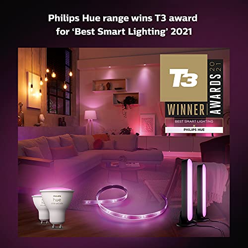 Philips Hue White and Color Ambiance Play - Light bar - LED - 16 million colours - white (pack of 2)