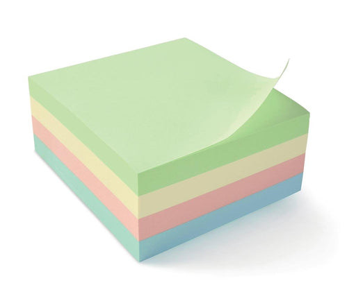 Best Value 5 Star Re-Move Notes Cube Pad of 400 Sheets 76x76mm Pastel Rainbow