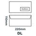 Best Value Blake Purely Everyday DL 110 x 220 mm 100 gsm Right-Hand Window Peel & Seal Wallet Envelopes (25885RH) White - Pack of 500