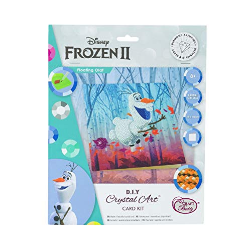 Crystal Art Floating Olaf 18 x 18cm Card CCK-DNY801