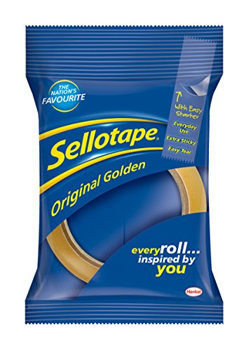 Best Value Sellotape original Golden 18mm x 66m