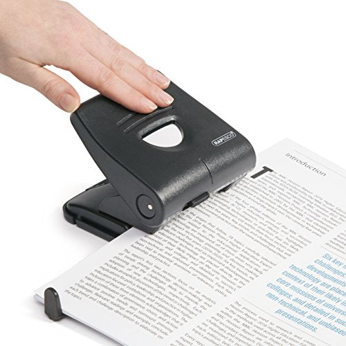 Rapesco 827-P 2-Hole Metal Hole Punch Black