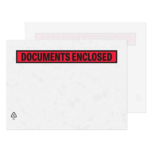 Best Value Blake Purely Packaging C5 235 x 175 mm Printed Documents Enclosed Wallet Envelopes Peel and Seal (PDE42) Clear - Pack of 1000