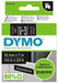 DYMO D1 Tape 12mm white on Black