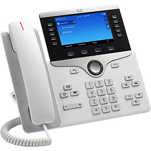 Cisco IP Phone 8861 - VoIP phone - IEEE 802.11a/b/g/n/ac (Wi-Fi) - SIP, RTCP, RTP, SRTP, SDP - white