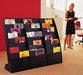 Best Value Fast Paper Literature Display Holder Curved 8x20mm Compartments 5.9Kg W443xD350xH1083mm Black Ref 285.01