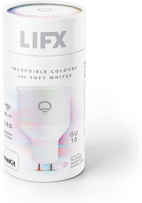 LIFX COLOR - LED light bulb - GU10 - 6 W - class G - 16 million colours - 2500-9000 K - pearl white (pack of 2)