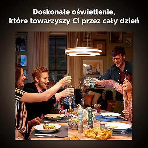 Philips Hue White ambiance Being - Pendant lamp - LED - 33.5 W (equivalent 204 W) - warm to cool white light - 2200-6500 K - white