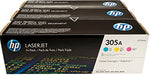 HP 305A - CF370AM - 1 x Yellow,1 x Cyan,1 x Magenta - Toner cartridge - For LaserJet Pro 300, 400, 400 M451dn, 400 M451dw, 400 M451nw