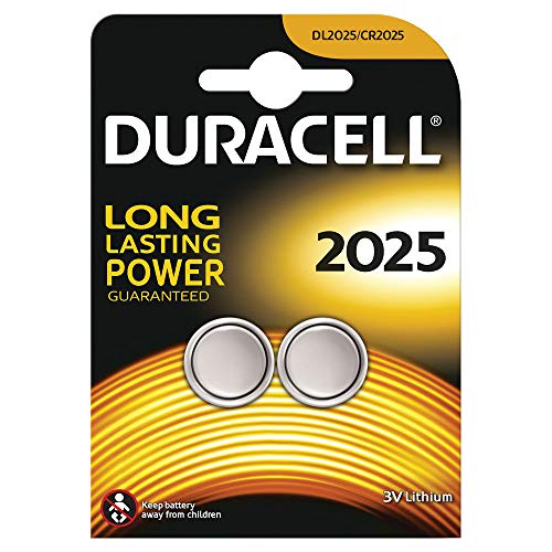 Best Value Duracell Specialty 2025 Lithium Coin Battery 3V, pack of 2 (DL2025/CR2025)