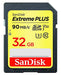 Extreme Plus 32GB SDHC Mem Card 90MBs
