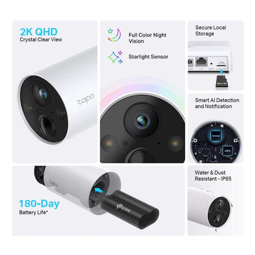 Smart Wire-Free Security CameraSPEC: 2K