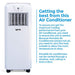 Igenix IG9902 3-in-1 Portable Air Conditioner with Cooling, Heating and Fan Function, 3 Fan Speeds with Sleep Mode, Remote Control and 12 Hour Programmable Timer, White