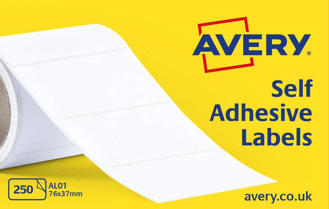 Best Value Avery Self Adhesive Address Mailing Labels on a Roll, 250 Per Roll, (AL01)