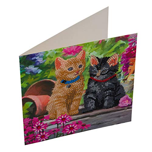 Crystal Art Cat Friends 18 x 18cm Card CCK-A53