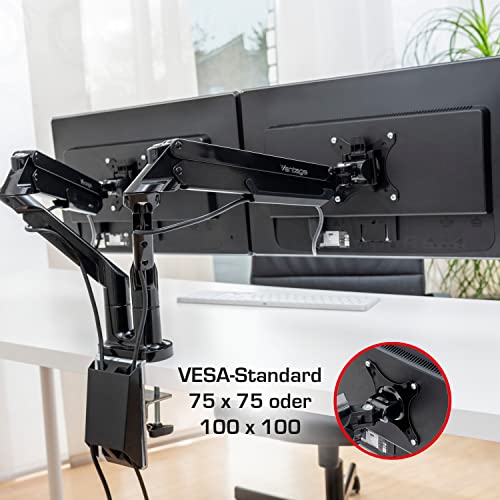 Vantage Premium Duo Monitor Arm Black