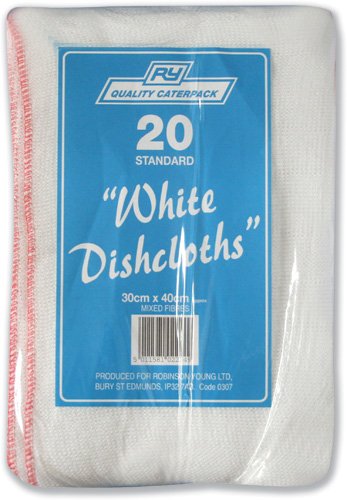 Best Value CPD Robert Scott 12 x 16-Inch Dishcloth, Pack of 10, White