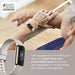 Fitbit Luxe - Soft gold stainless steel - activity tracker with band - silicone - lunar white - band size: S/L - Bluetooth