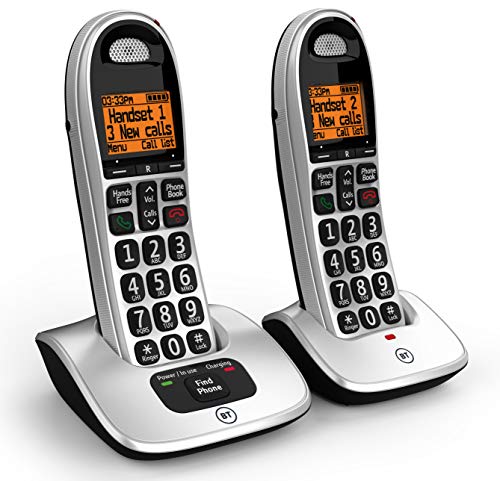 Best Value BT 4000 Cordless Big Button Phone with Nuisance Call Blocker - Pack of 2