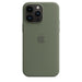 Apple - Back cover for mobile phone - MagSafe compatibility - silicone - olive - for iPhone 14 Pro Max