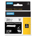Dymo Rhino Tape Permanent Polyester 19mm Black on white 18484