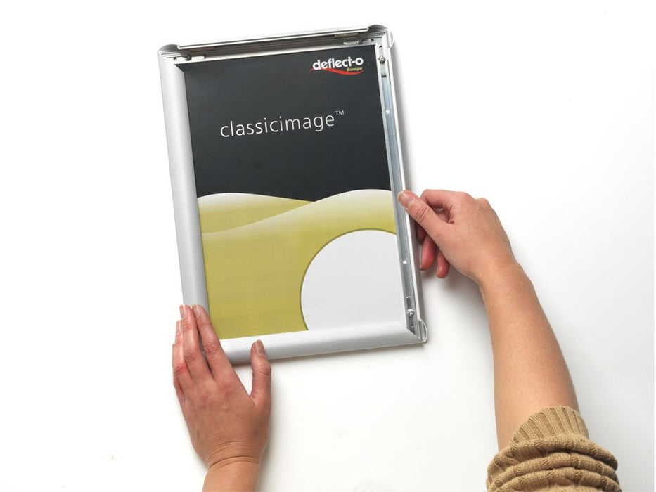 Best Value Deflecto SFA3S A3 Snap Frame/Wall Poster Holder - Silver