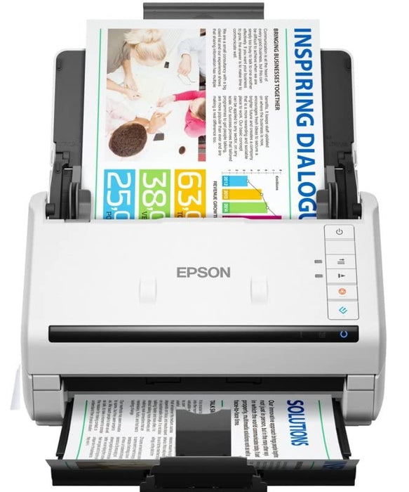 Epson DS-770 II - Document scanner - Contact Image Sensor (CIS) - Duplex - 215.9 x 6096 mm - 600 dpi x 600 dpi - up to 45 ppm (mono) / up to 45 ppm (colour) - ADF (100 sheets) - up to 7000 scans per day - USB 3.0