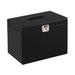 Best Value Black Metal File Box + 5 Files