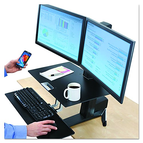 Ergotron WorkFit-S Worksurface - Mounting component (surface) for tablet - black