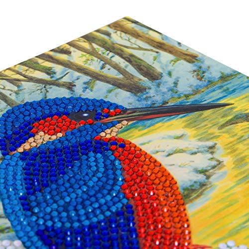Crystal Art Kingfisher 18 x 18cm Card CCK-A66
