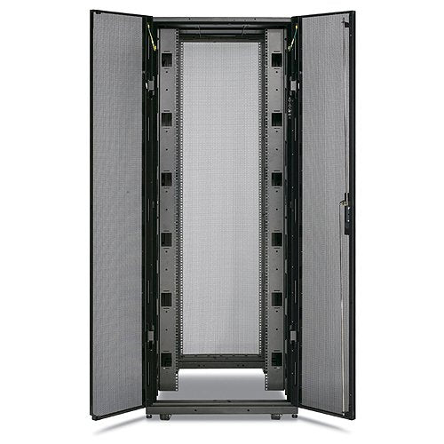 APC NetShelter SX Enclosure with Sides Rack black 45U 19". Size (WxDxH: 75 cm x 107 cm x 212.4 cm) May require special handling and delivery can take up to 3 days due to the size. Check with sales.