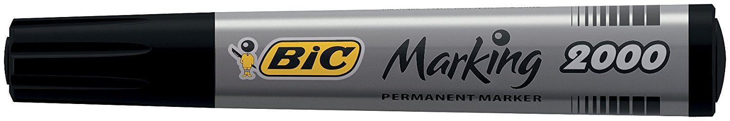 Best Value BIC Marking 2000 ECOlutions Permanent Bullet Tip Markers - Black, Box of 12