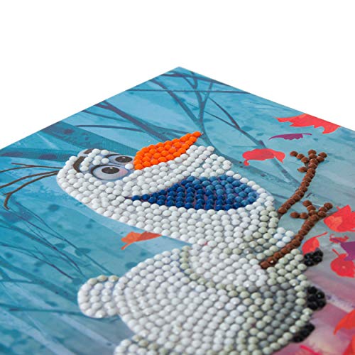 Crystal Art Floating Olaf 18 x 18cm Card CCK-DNY801