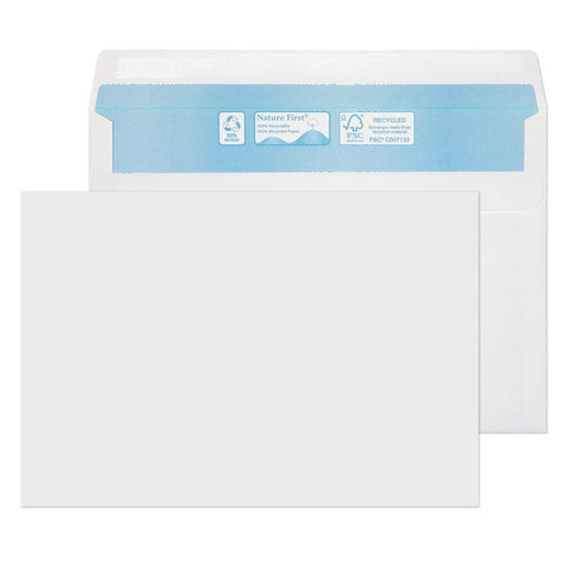 Best Value Blake Purely Environmental C5 162 x 229 mm 90 gsm Nature First Recycled Wallet Self Seal Envelopes (RN024) White - Pack of 500