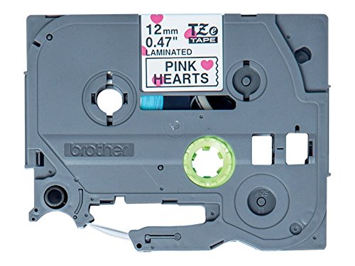 Brother TZe-MPPH31 - Black on pink hearts - Roll (1.2 cm x 4 m) 1 roll(s) laminated tape - for Brother PT-H110, P-Touch PT-H105, H110, P-Touch Cube PT-P300, P-Touch Embellish PT-D215