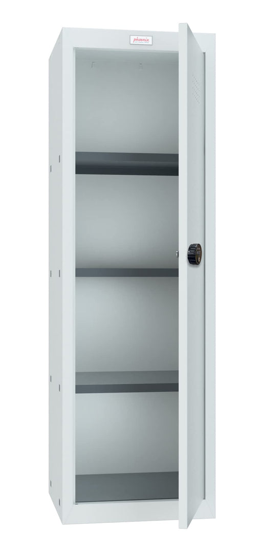 Phoenix CL Series Size 4 Cube Locker in Light Grey with Combination Lock CL1244GGC