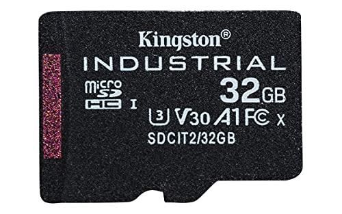 Kingston Industrial - Flash memory card - 32 GB - A1 / Video Class V30 / UHS-I U3 / Class10 - microSDHC UHS-I