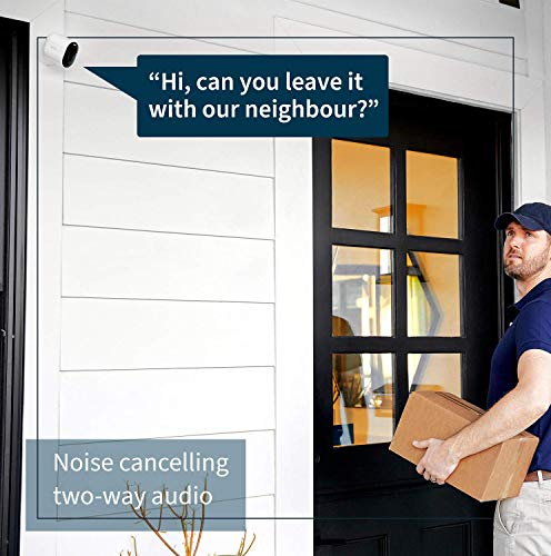 Arlo Ultra 2 Security System - Gateway + camera(s) - wireless (802.11b, 802.11g, 802.11n, 802.11ac, Bluetooth 4.2 LE) - 3 camera(s) - white