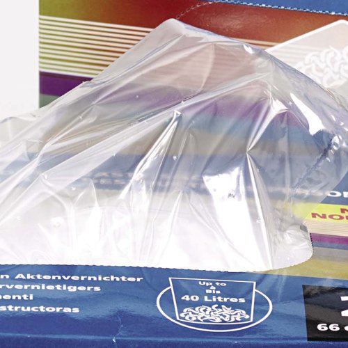 Best Value Rexel Plastic Waste Bags for Wide Entry Shredders, 175L Capacity, Pack of 100, 40095