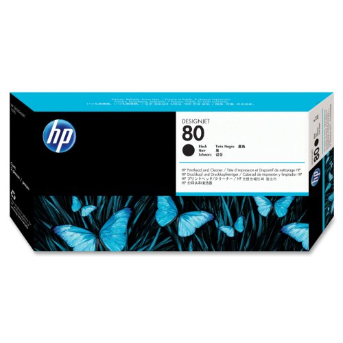 Best Value HP Original 80 Black Print Head and Cleaner