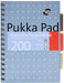 Best Value Pukka Pads A5 200 Page Ruled Wire Project Notebook - Metallic (Pack of 3)