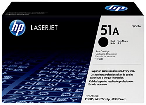 HP 51A - Q7551A - 1 x Black - Toner cartridge - For LaserJet M3027, M3027x, M3035, M3035xs, P3005, P3005d, P3005dn, P3005n, P3005x