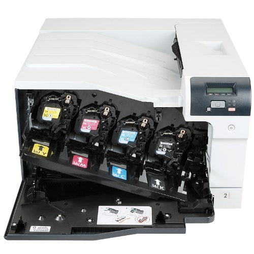 HP Color LaserJet Pro CP5225n, print, 20ppm mono & colour, A4, A3, 600x600dpi, 192MB, 100 sheet multi purpose paper tray, 250 sheet paper tray, hi-speed USB 2.0, fast ethernet 10/100Base-TX, one year warranty