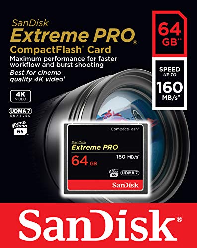 SanDisk Extreme Pro - Flash memory card - 64 GB - 1000x/1067x - CompactFlash
