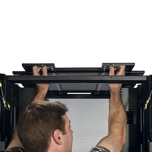 NetShelter SX 42U 750mm Wide x 1070mm Deep Enclosure with Sides Black. Size (WxDxH: 75 cm x 107 cm x 199 cm) May require special handling and delivery can take up to 3 days due to the size. Check with sales.