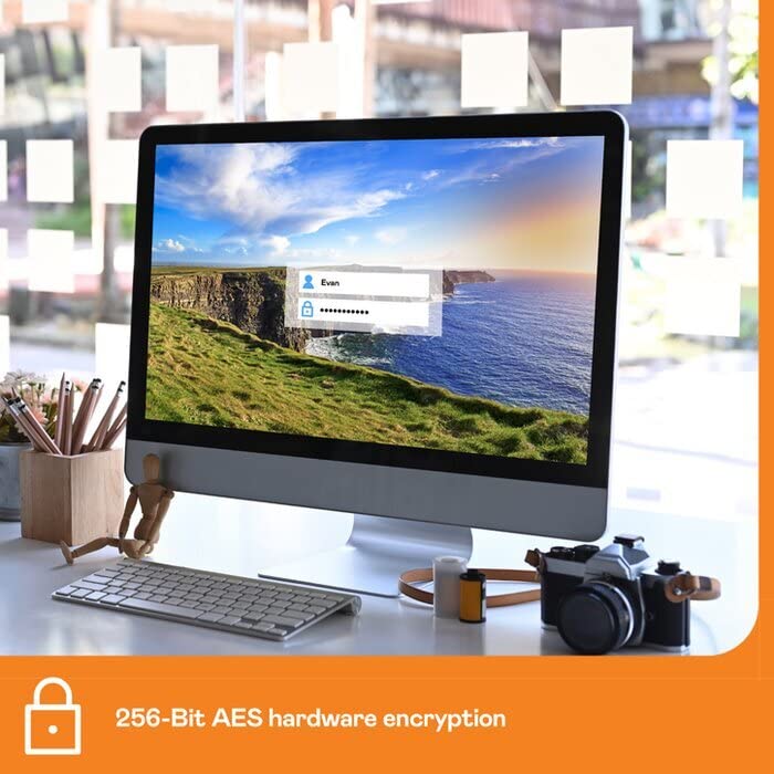 WD My Book WDBBGB0040HBK - Hard drive - encrypted - 4 TB - external (desktop) - USB 3.0 - 256-bit AES - black