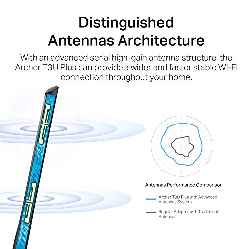 TP-Link Archer T3U Plus - Network adapter - USB 3.0 - 802.11ac